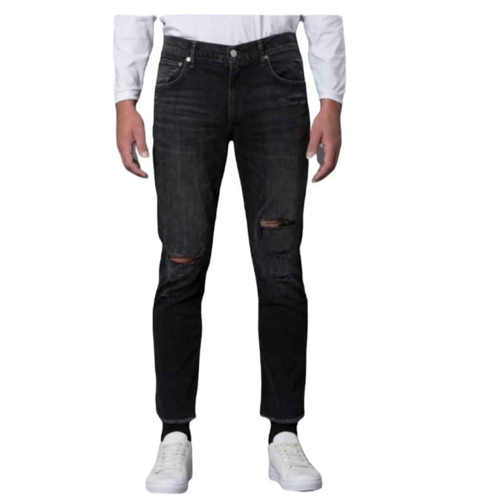 AGOLDE MENS’S Blade Jean Underground Deconstruction | 33 | Black | NWOT